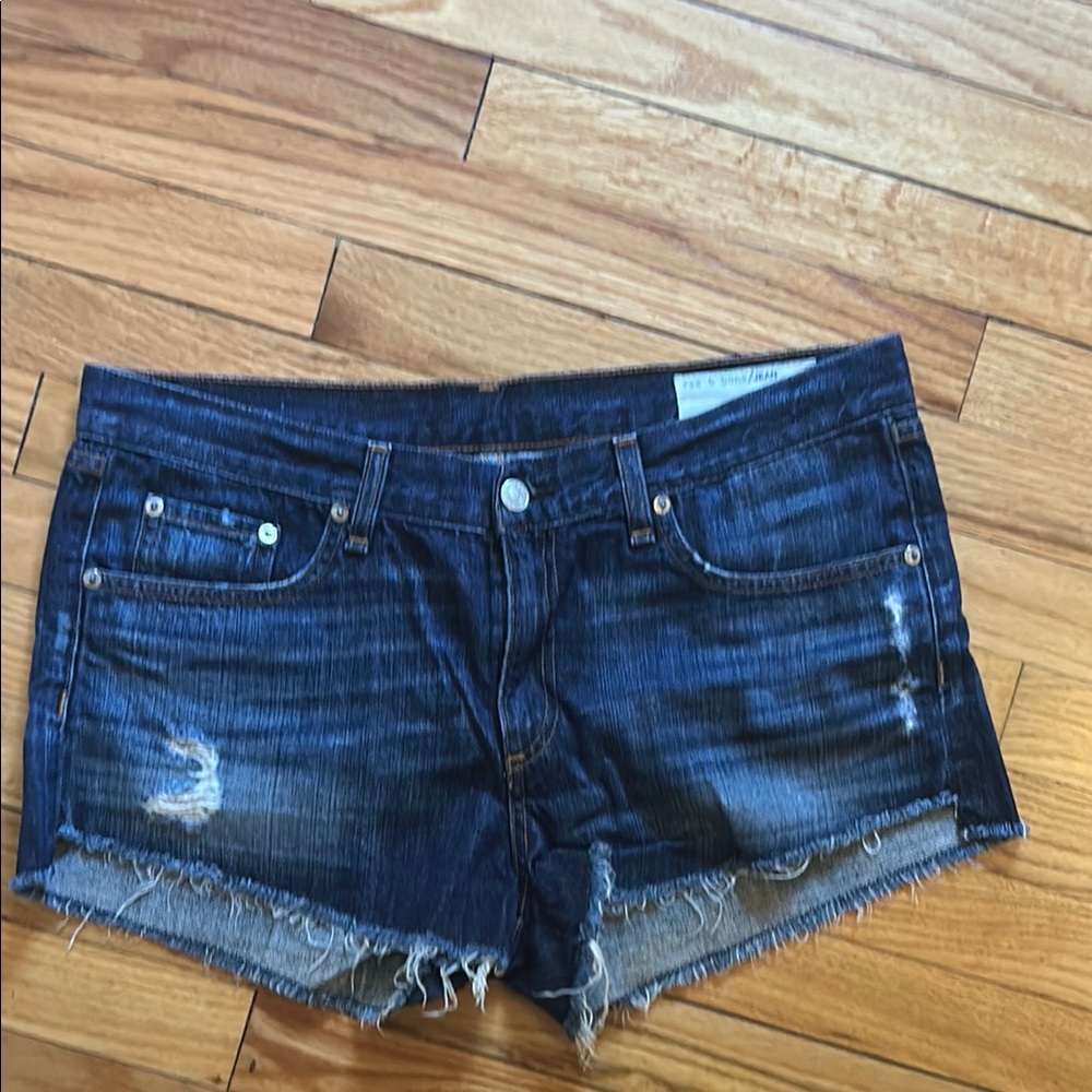 Rag & Bone cut off denim shorts